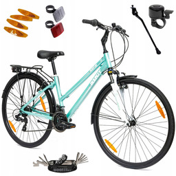 Rower Damski Trekkingowy 28" Alu Shimano Turystyczny Dzwonek