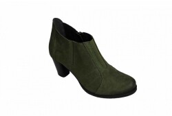 Botki oliwka na szerszą stopę obcas 7cm nr.37