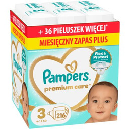PAMPERS Pieluchy Premium Care 3 (216 szt.)