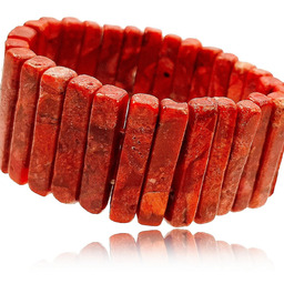 Piękna Bransoletka Koral Naturalny