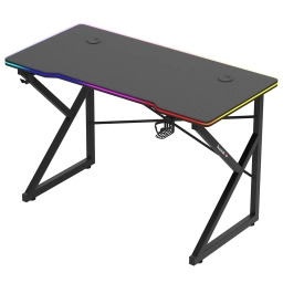 Huzaro Hero 1.7 RGB 120cm Czarny Biurko gamingowe