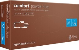 RMM-COMFORT-PF - Rękawice lateksowe diagnostyczne - bezpudrowe, comfort