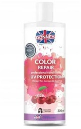 RONNEY Professional - Odżywka do włosów farbowanych wiśniowa,