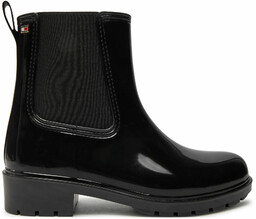 Kalosze Tommy Hilfiger Flag Rainboot FW0FW08213 Czarny