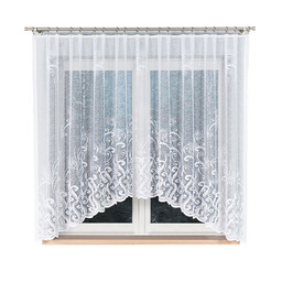 Markizeta Firana żakardowa gotowa 300x160 biała Wanda