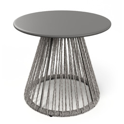 Stolik ogrodowy okrągły 43 cm Caprio - Szary