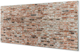 Szklany Panel Cegła mur vintage