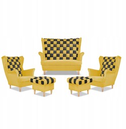 Zestaw uszak CAROL DUO sofa fotele pufy Family