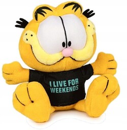 Play by Play Garfield plusz Black T-shirt 30cm