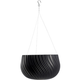 Doniczka wisząca z wkładem Rucas 29 cm, antracyt