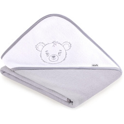 UVIE Okrycie kąpielowe termofrota 100x100 szary Miś