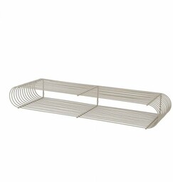 Aytm CURVA Druciana Półka Ścienna 80 cm Taupe