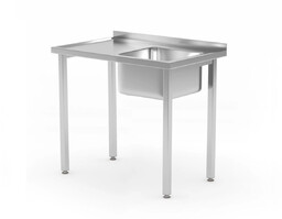 STÓŁ ZE ZLEWEM BUDGET LINE PRAWY 800x600x850 mm