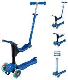 Globber Hulajnoga z siedziskiem GO UP SPORTY LIGHTS