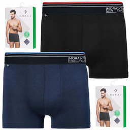 Bokserki Majtki Męskie Bambus Klasyczne Dopasowane Wygodne 2-pak