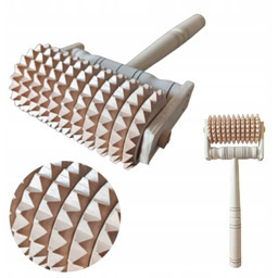 MASAŻER DREWNIANY DO CIAŁA ROLKA ROLLER TRADYCYJNY