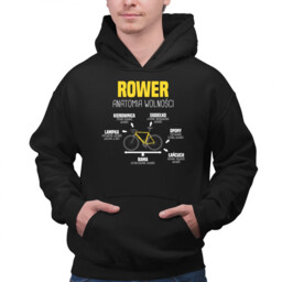 Rower anatomia wolności - męska bluza na prezent