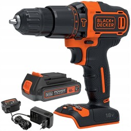 Wiertarko-wkrętarka udarowa 18V akumulatorowa 1,5Ah Black Decker BDCHD18