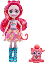 Enchantimals Texie Tiger Lalka Różowy tygrys z włosami