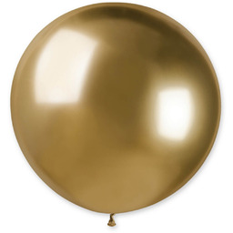 Balon olbrzym 80 cm średnicy - shiny złoty