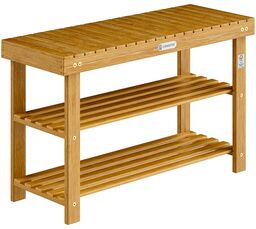 Casaria Szafka na buty z akacji z ławką