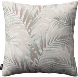 Poszewka Kinga na poduszkę, beżowo-kremowe liście palmy