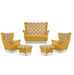 Zestaw uszak CAROL DUO sofa fotele pufy Family
