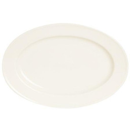 PÓŁMISEK OWALNY CREMA 29 x20 cm PORCELANA KREMOWA