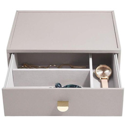 Stackers Pudełko na biżuterię z szufladą (taupe) Classic