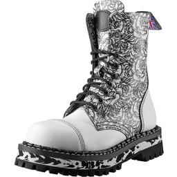 glany damskie STEADY''S - 10 dziurek, białe /