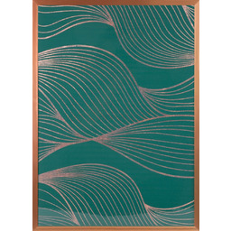 Eurofirany Obraz Salvia 9 53x73 zielony miedziany faliste