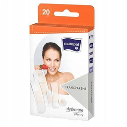 Matopat Transparent Przezroczyste plastry z opatrunkiem, 20 szt.
