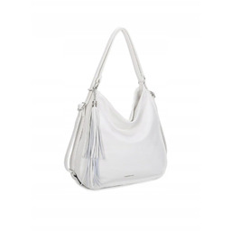 Stylowa Damska Torebka Biała Shopper Plecak 2w1