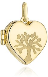 Złota Zawieszka Serce Puzderko pr 585