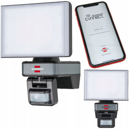 Reflektor Ścienny Lampa Zewnętrzna Led Wifi Z Czujnikiem