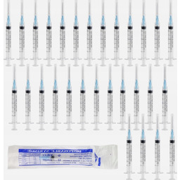 Strzykawki 30 sztuk 3ml jednorazowe precyzyjne miarka płyny