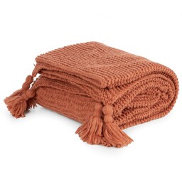 Eurofirany Koc narzuta 130x170 Pled 1 ceglasty