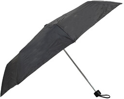 Czarny parasol z gumową rączką Semi Line
