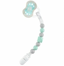 Nibbling zawieszka na smoczek mint grey kryształ