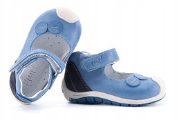 Emel E2432-2 Balerinki Dziewczęce Półbuty 18 Niebieski