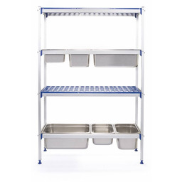 Hendi Regał magazynowy aluminiowy na pojemniki GN1/1