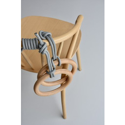 Zestaw kółka gimnastyczne + drążek z litego drewna