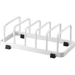 YAMAZAKI home KT-TW T WH stojak na płyty,
