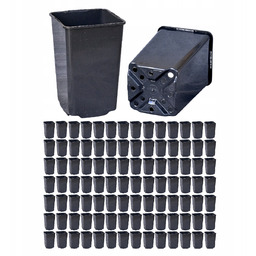 Doniczki produkcyjne P9 wysokie 9cm 0,8L kwadratowe DonKwiat