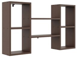 Nowoczesna półka ścienna, GUST, 102x18x60 cm, wenge, mat
