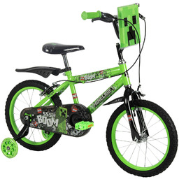 Rower dziecięcy Huffy Minecraft 16" dla chłopca zielono-czarny