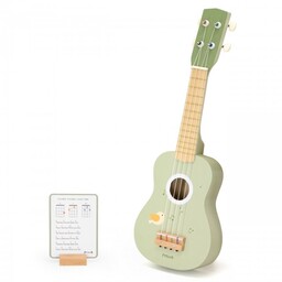 Viga Drewniane Ukulele Gitara Dla Dzieci Zielone