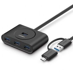 Ugreen HUB 4xUSB rozdzielacz USB 3.0 + USB-C