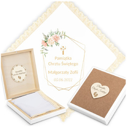 Szatka do Chrztu z Imieniem Biała Szatka