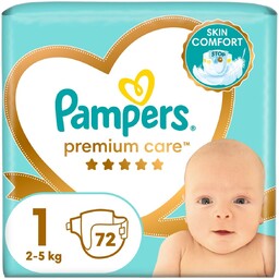 Pieluszki Pampers Premium Care 1 72 szt. 2-5kg